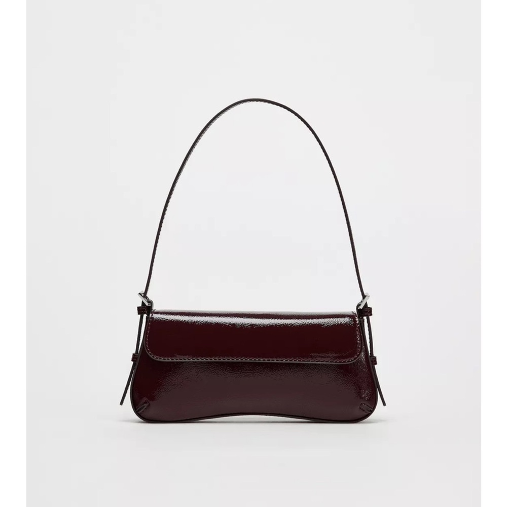 Zara Deep Burgundy Shoulder Bag - Picture 7 of 14